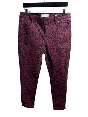Social Standard by Sanctuary Leopard Skinny Jeans Women’s 10 Mid Rise